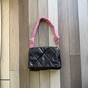 Sondra Roberts Black and Pink Quilted Women's Bag